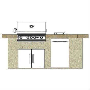 Cal Flame 8 ft. BBQ Island BBK - 801 - Grand Alfresco