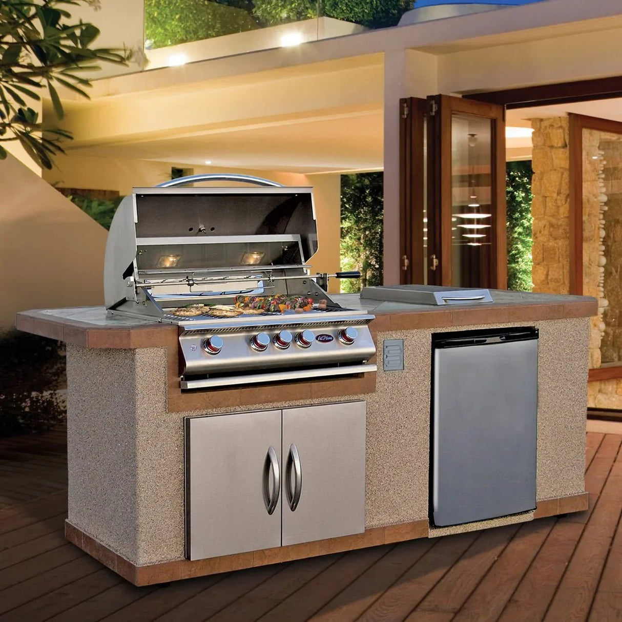 Cal Flame 8 ft. BBQ Island BBK - 810 - Grand Alfresco