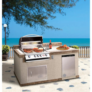 Cal Flame Customizable 6 Foot BBQ Island Pavilion PV6004 - Grand Alfresco