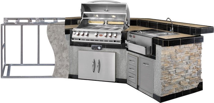 Cal Flame Outdoor BBQ Island LBK - 830 R/L - Grand Alfresco