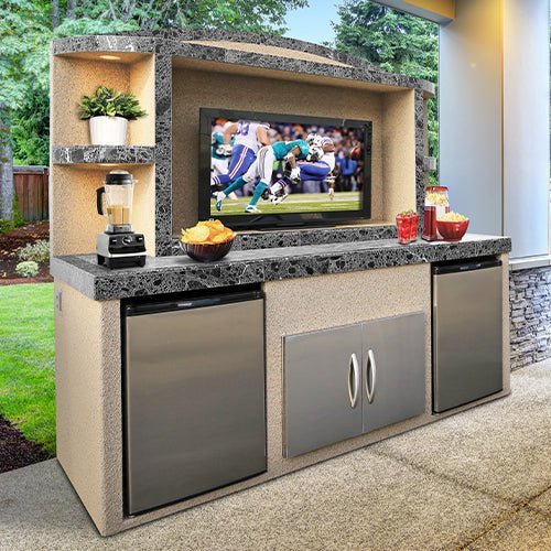 Cal Flame Outdoor Entertainment Center ODC - 1 Paradise - Grand Alfresco