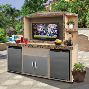 Cal Flame Outdoor Entertainment Center ODC - 1 Paradise - Grand Alfresco