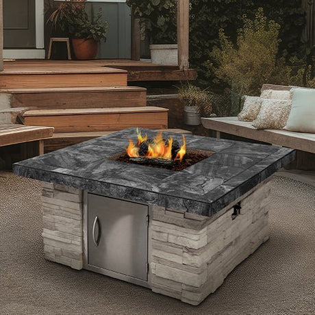 Cal Flame Outdoor Fire pit 48 inch FPT - S301M - Grand Alfresco