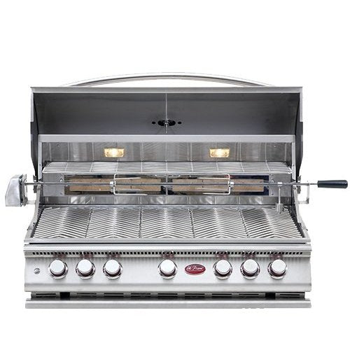 Cal Flame P5 40 Inch 5 Burner Built - In Grill with Rotisserie, Griddle - Grand Alfresco