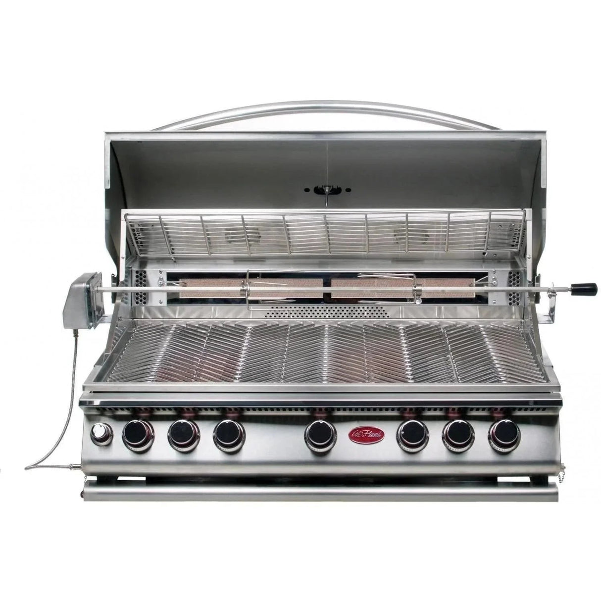 Cal Flame P5 40 Inch 5 Burner Gas Convection Grill with Rotisserie, Griddle BBQ18875CP - Grand Alfresco