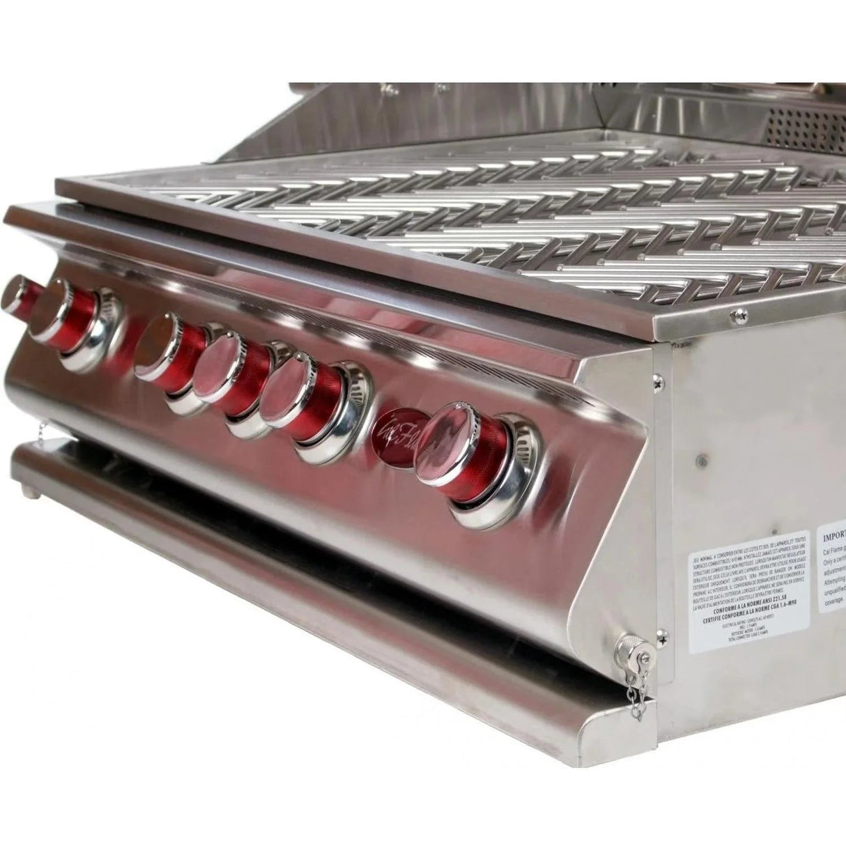 Cal Flame P5 40 Inch 5 Burner Gas Convection Grill with Rotisserie, Griddle BBQ18875CP - Grand Alfresco