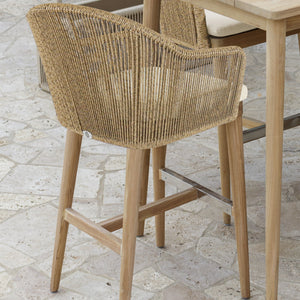 Calixto Barstool with Sunbrella Cushion - Grand Alfresco