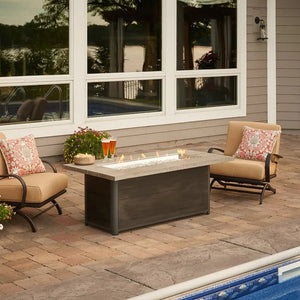 Cedar Ridge Linear Gas Fire Pit Table - Grand Alfresco