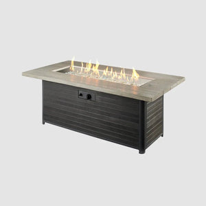 Cedar Ridge Linear Gas Fire Pit Table - Grand Alfresco