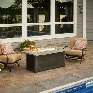 Cedar Ridge Linear Gas Fire Pit Table - Grand Alfresco