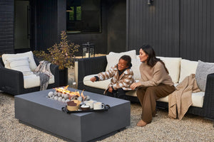 Concrete Fire Pit Table - Grand Alfresco