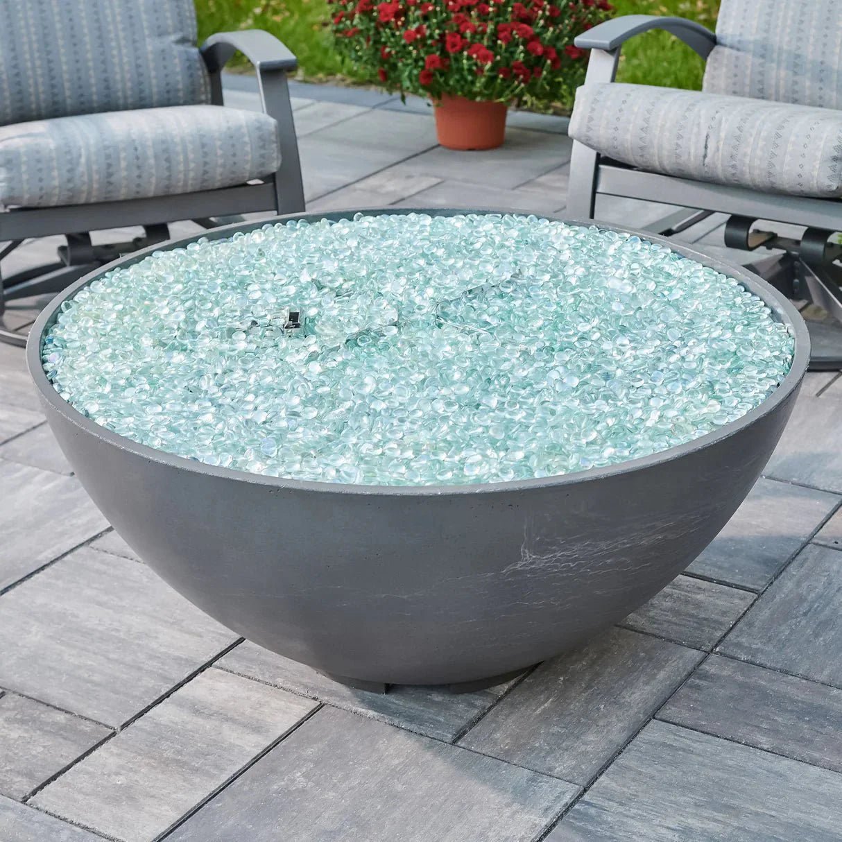 Cove Edge Round Gas Fire Pit Bowl 42" - Grand Alfresco