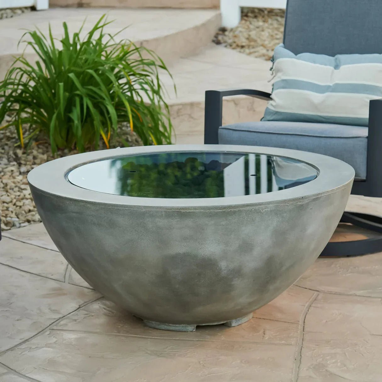 Cove Round Gas Fire Pit Bowl 42" - Grand Alfresco