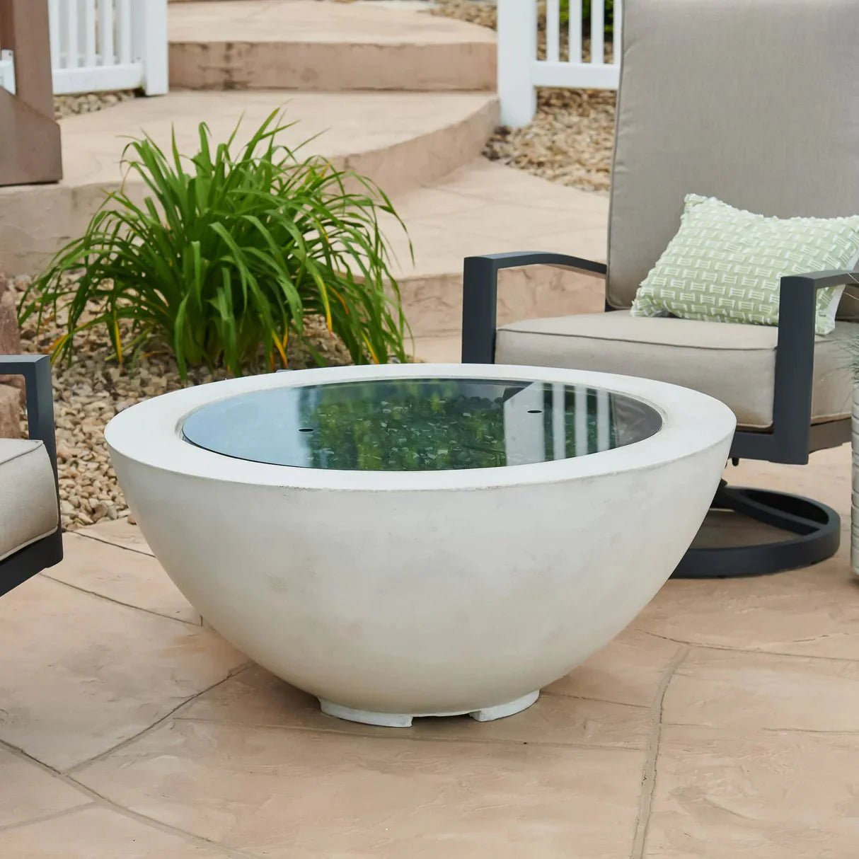 Cove Round Gas Fire Pit Bowl 42" - Grand Alfresco