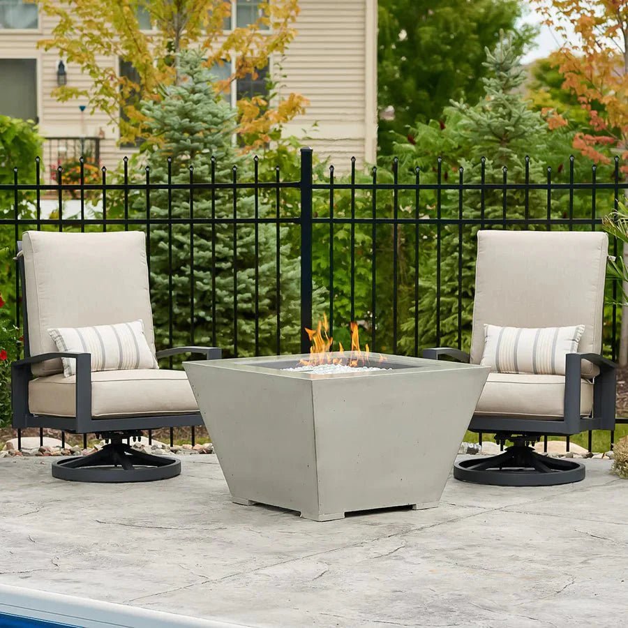 Cove Square Gas Fire Pit Bowl - Grand Alfresco