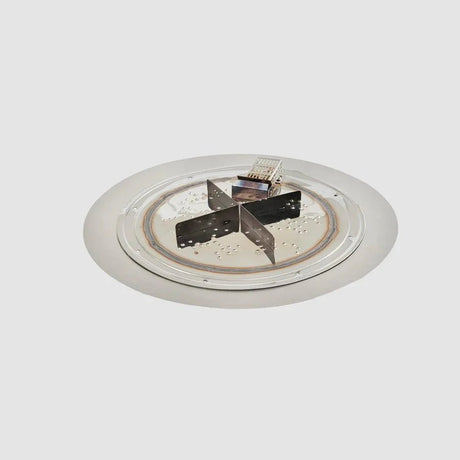 Crystal Fire Plus Round Gas Burner Insert and Plate Kit - Grand Alfresco