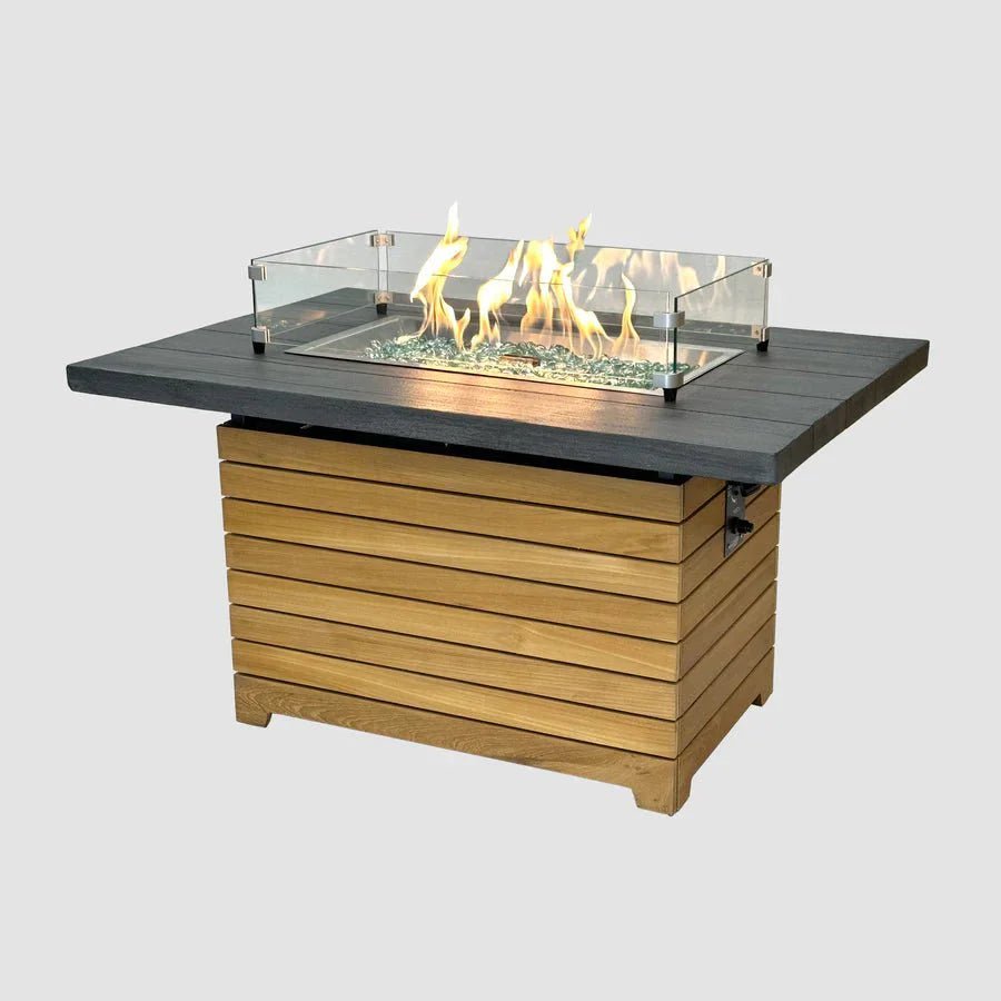 Darien Rectangular Gas Fire Pit Table 42" - Grand Alfresco