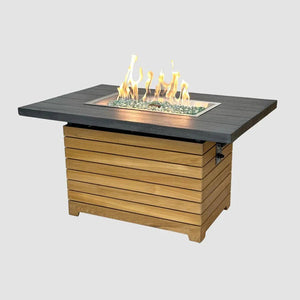 Darien Rectangular Gas Fire Pit Table 42" - Grand Alfresco