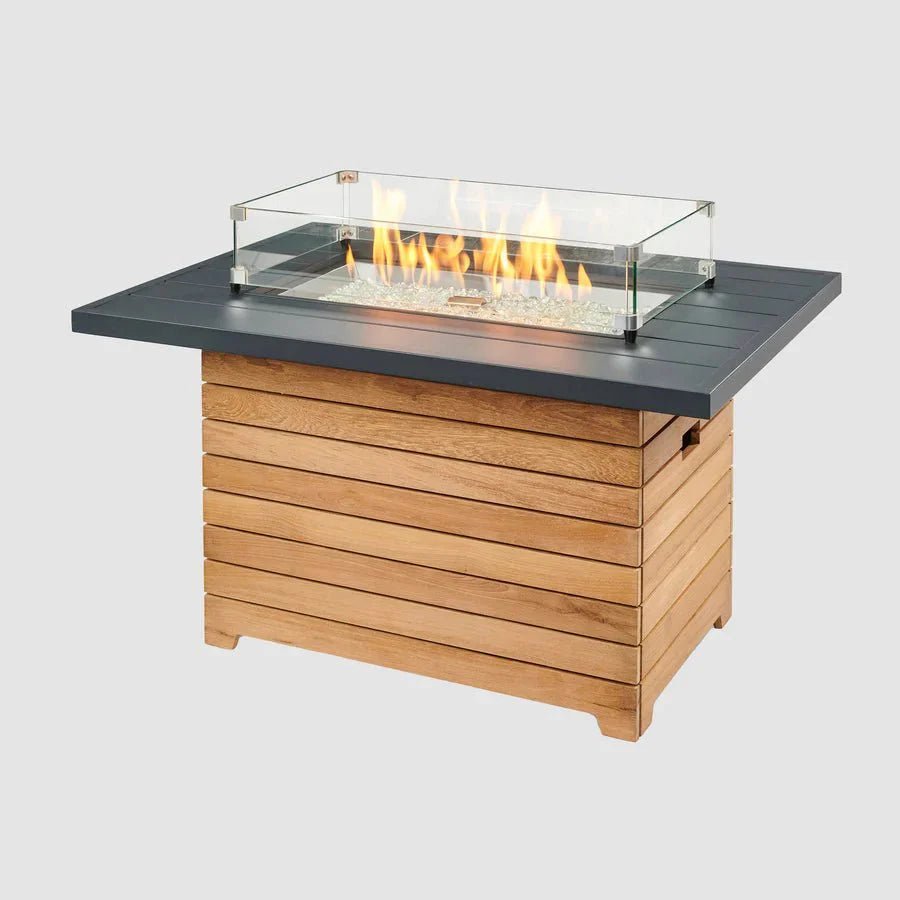 Darien Rectangular Gas Fire Pit Table 42" - Grand Alfresco