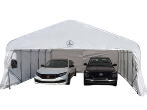 Deluxe Double Car Shelter 20′ x 20′ - Grand Alfresco