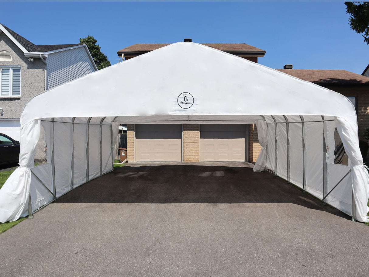 Deluxe Double Car Shelter 20′ x 20′ - Grand Alfresco