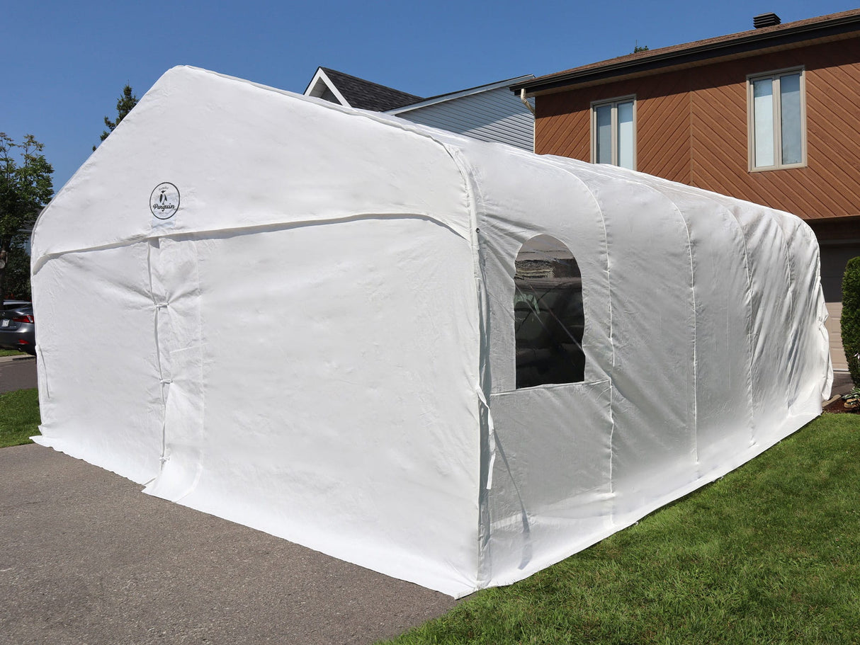 Deluxe Double Car Shelter 20′ x 20′ - Grand Alfresco