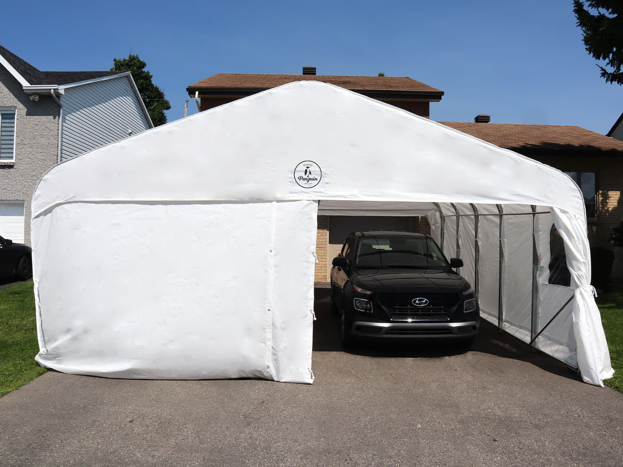 Deluxe Double Car Shelter 20′ x 20′ - Grand Alfresco