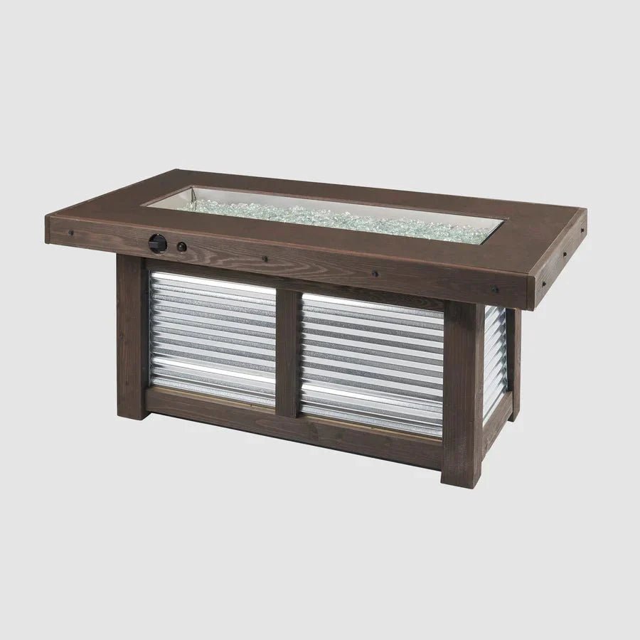 Denali Brew Linear Gas Fire Pit Table - Grand Alfresco