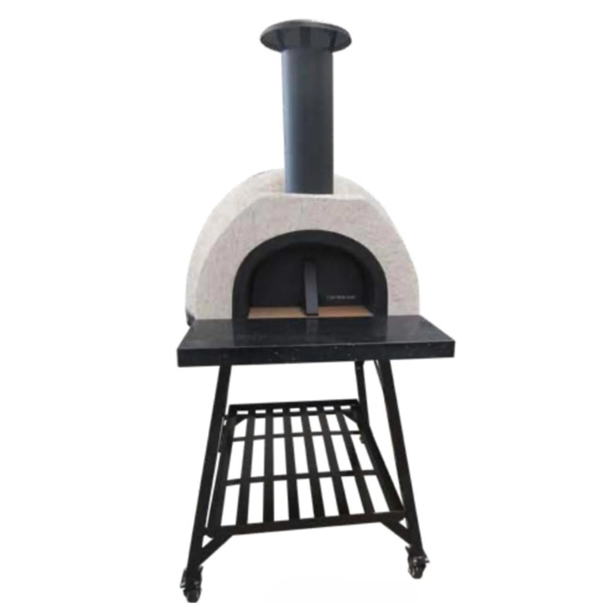 DIY Tuscany Wood Fired Oven Kit, Includes Stainless Steel Flue & Black Door 38Dx37Wx23H - Grand Alfresco