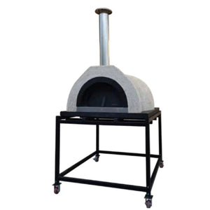 DIY Tuscany Wood Fired Oven Kit, Includes Stainless Steel Flue & Black Door 55Dx52Wx31H - Grand Alfresco