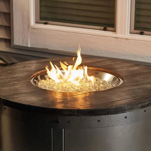 Edison Round Gas Fire Pit Table - Grand Alfresco