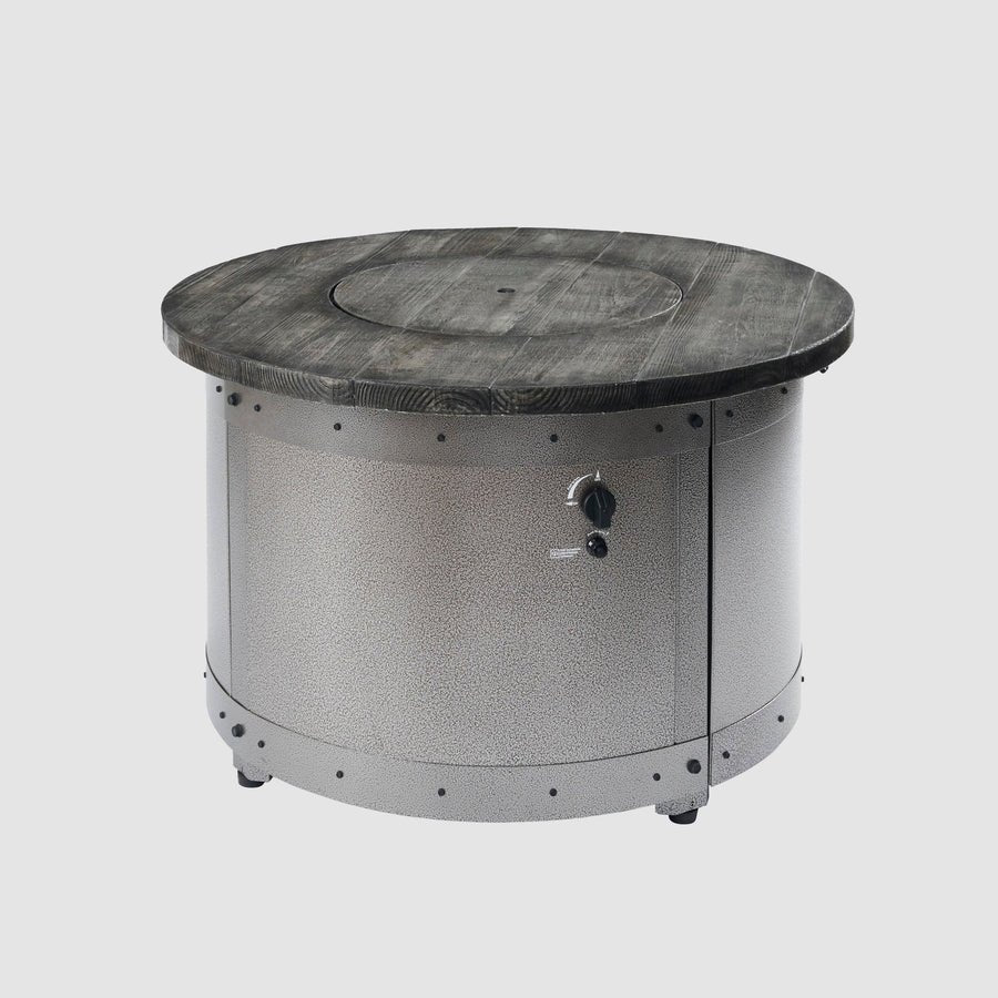 Edison Round Gas Fire Pit Table - Grand Alfresco