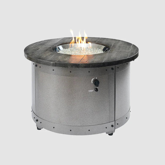 Edison Round Gas Fire Pit Table - Grand Alfresco