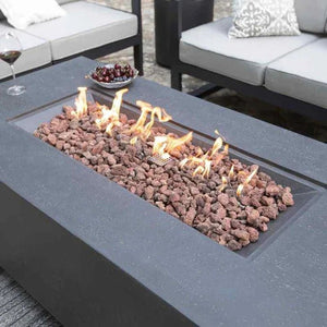 Elementi Andes Fire Table with Internal Propane Tank Holder - Grand Alfresco