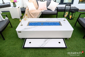 Elementi Athens & Valencia Porcelain Fire Table - Grand Alfresco