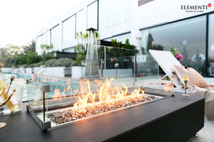 Elementi Athens & Valencia Porcelain Fire Table - Grand Alfresco