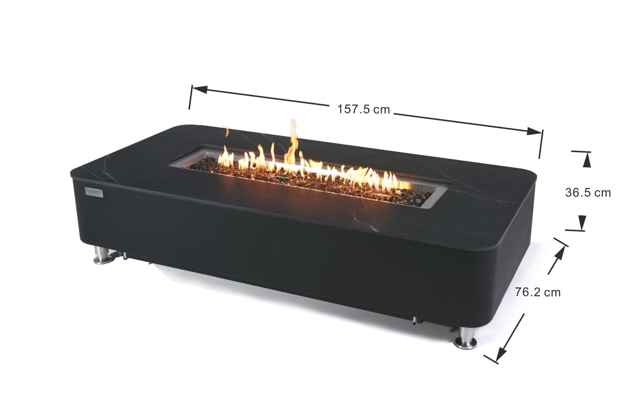 Elementi Athens & Valencia Porcelain Fire Table - Grand Alfresco