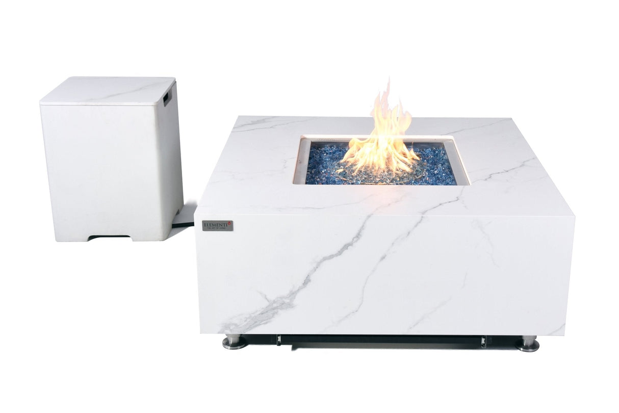 Elementi Bianco & Sofia Porcelain Fire Table - Grand Alfresco