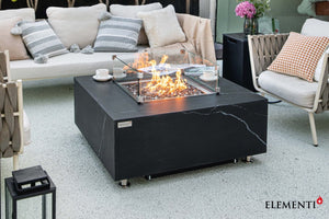 Elementi Bianco & Sofia Porcelain Fire Table (Product Added Already) - Grand Alfresco