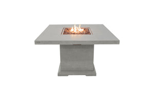 Elementi Birmingham Fire Pit Dining Table - Light Gray - Grand Alfresco