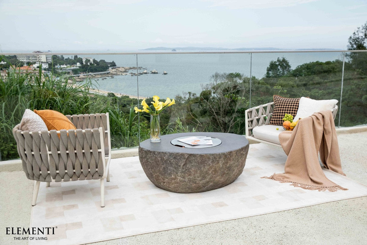 Elementi Boulder Fire Table - Grand Alfresco