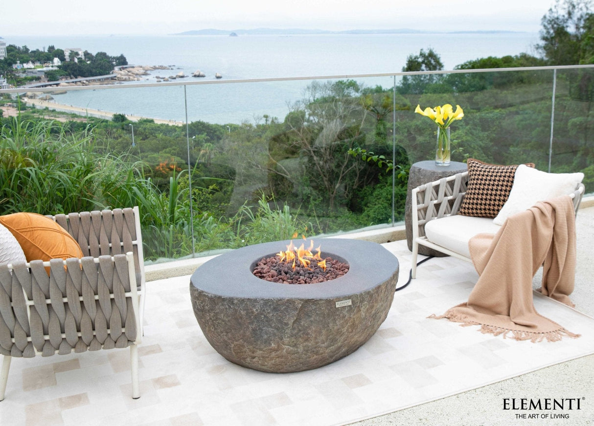 Elementi Boulder Fire Table - Grand Alfresco