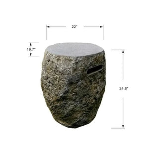 Elementi Boulder Tank Cover - 24.8''H - Grand Alfresco