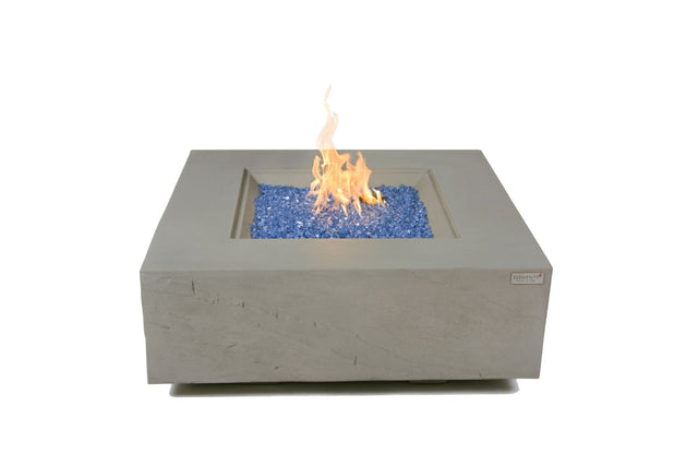 Elementi Capertee & Roraima & Uluru Square Sandstone Fire Table - Grand Alfresco