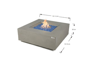 Elementi Capertee & Roraima & Uluru Square Sandstone Fire Table - Grand Alfresco