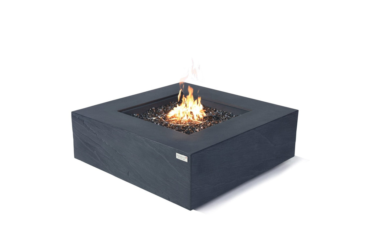 Elementi Capertee & Roraima & Uluru Square Sandstone Fire Table - Grand Alfresco