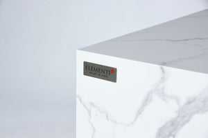 Elementi Carrara & Varna Porcelain Fire Table - Grand Alfresco