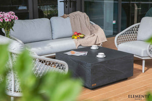 Elementi Colorad 33.9" Square Concrete Coffee Table - Grand Alfresco