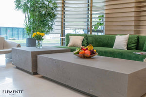 Elementi Colorad L60" Rectangular Concrete Coffee Table - Grand Alfresco