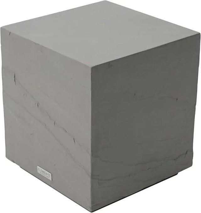 Elementi Colorado 17.7" Square Concrete Side Table - Grand Alfresco